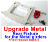 WPL B16 Parts-12-06 Upgrade Metal Rear Fixture for the Metal girders & Red rescue buckle,WPL B16 B-16 RC Car Accessories